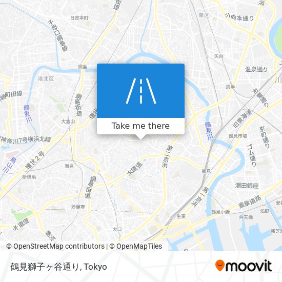 鶴見獅子ヶ谷通り map