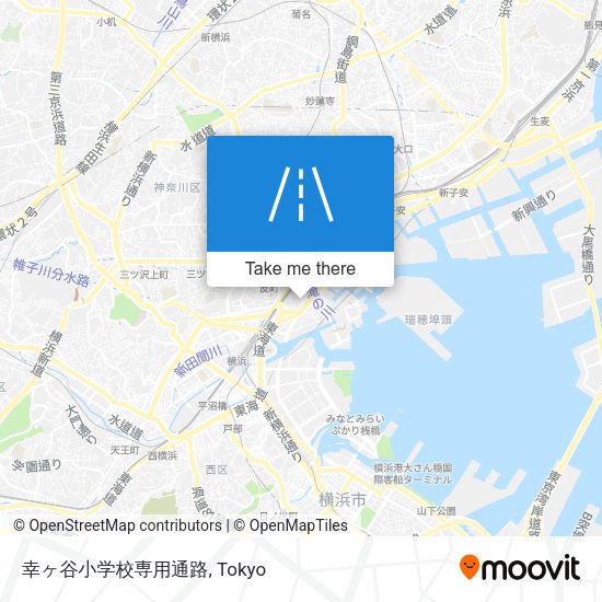 幸ヶ谷小学校専用通路 map