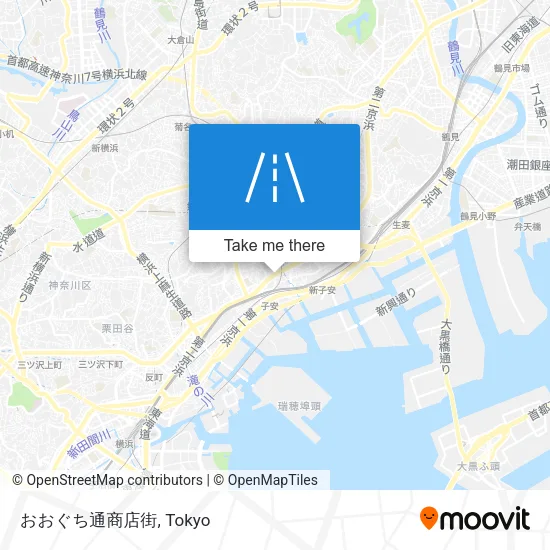 おおぐち通商店街 map