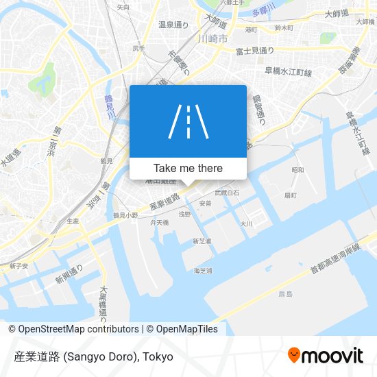 産業道路 (Sangyo Doro) map