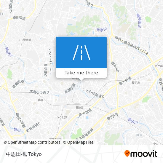 中恩田橋 map