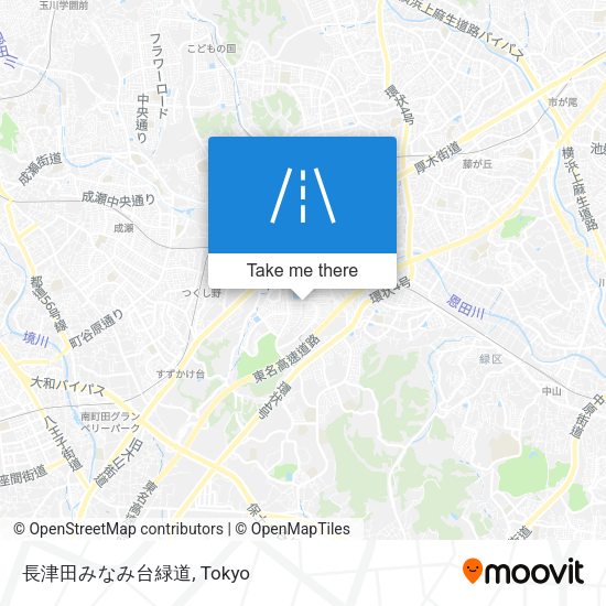 長津田みなみ台緑道 map