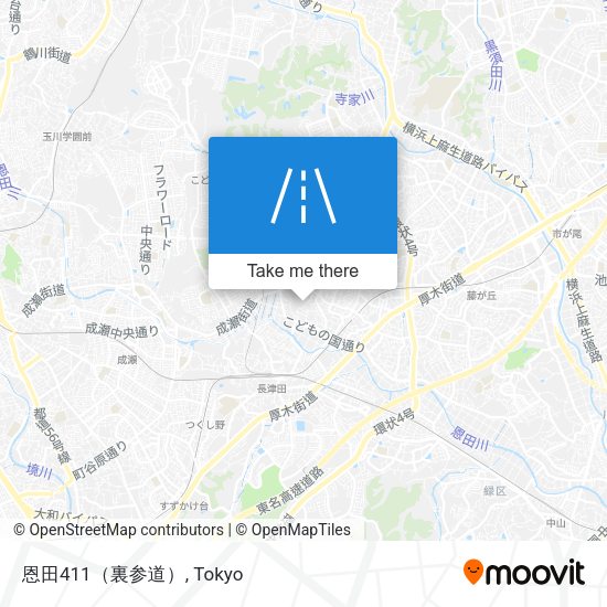 恩田411（裏参道） map