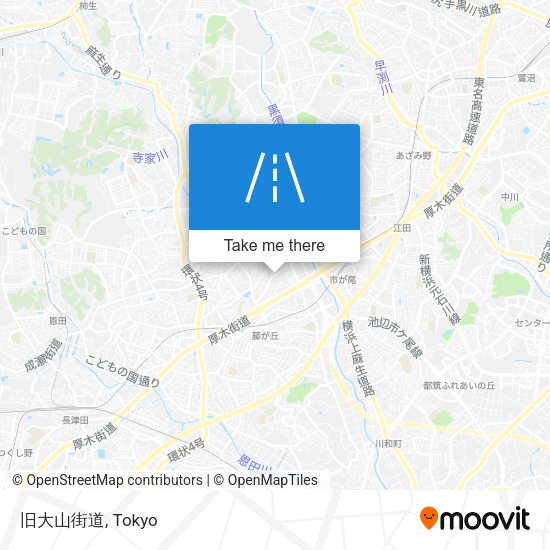 旧大山街道 map