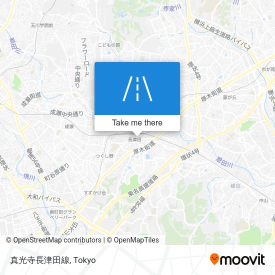 真光寺長津田線 map