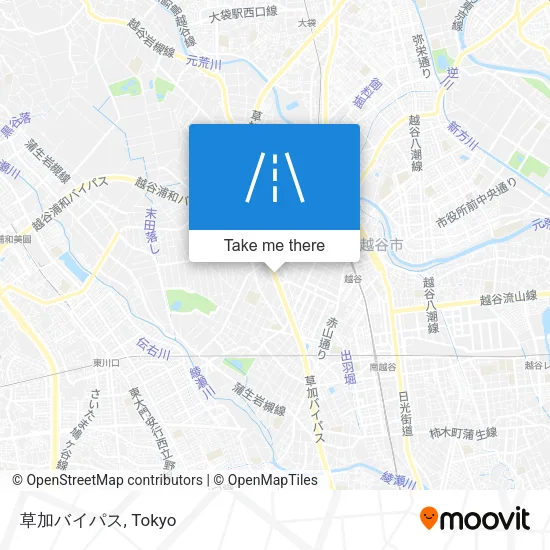 草加バイパス map