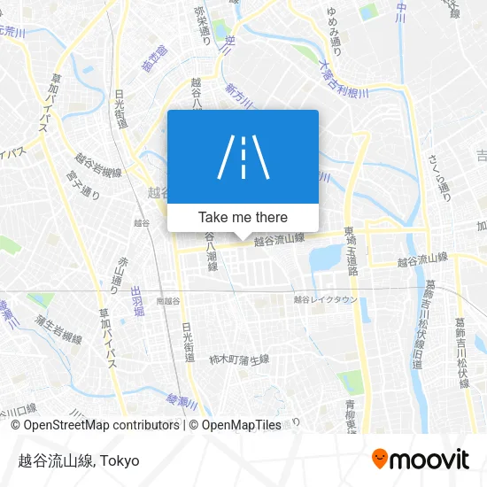 越谷流山線 map
