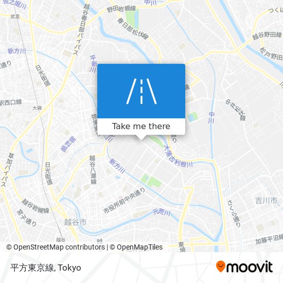 平方東京線 map