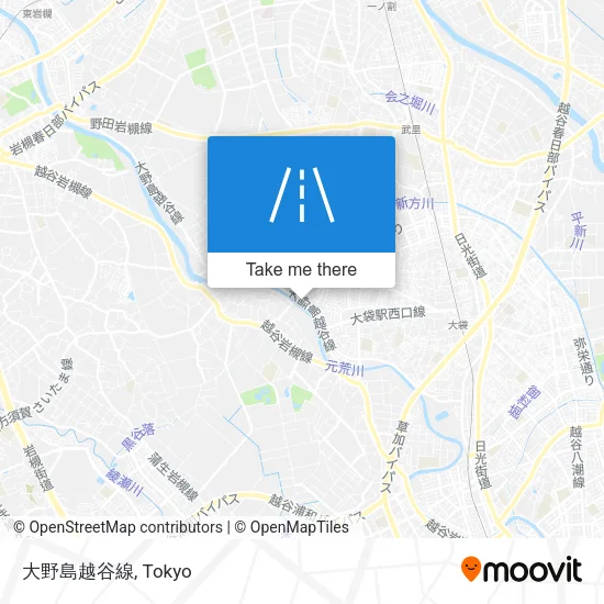 大野島越谷線 map