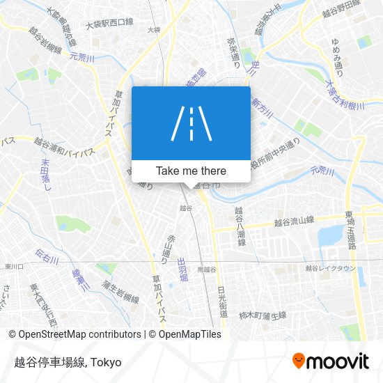 越谷停車場線 map