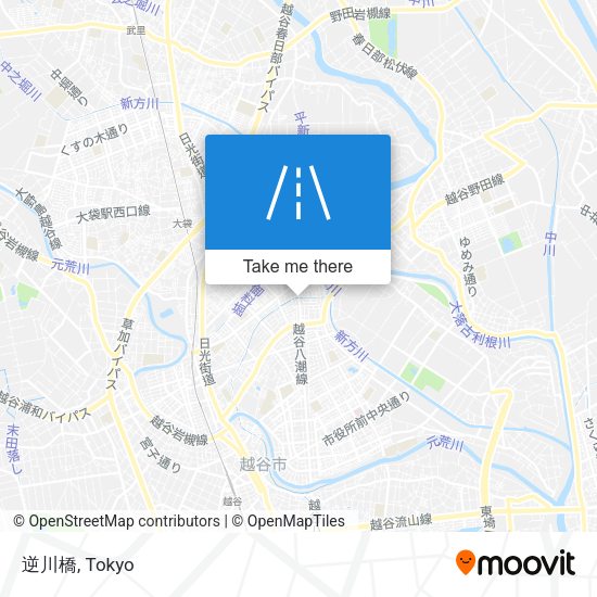 逆川橋 map