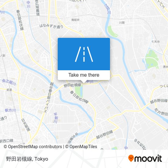 野田岩槻線 map