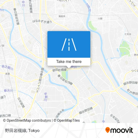野田岩槻線 map