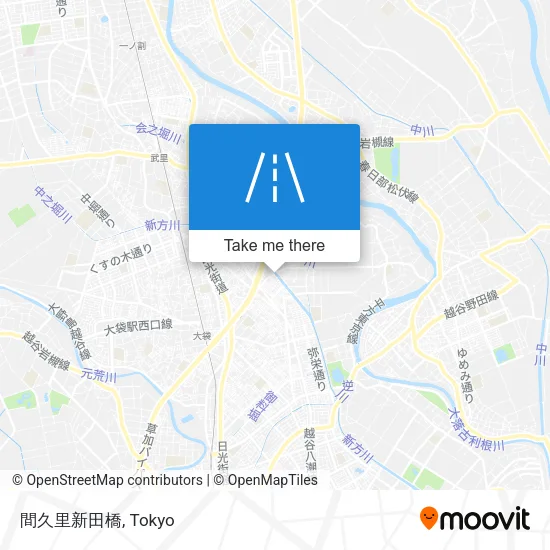 間久里新田橋 map