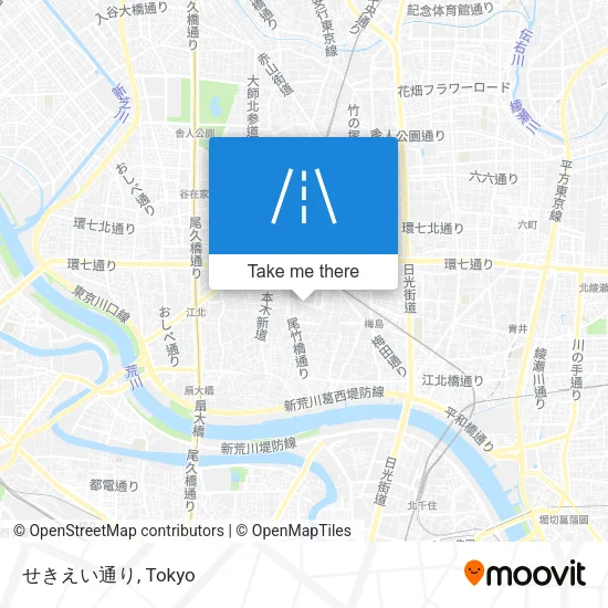 せきえい通り map