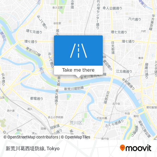 新荒川葛西堤防線 map