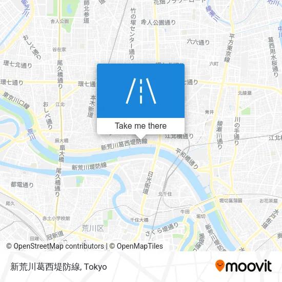 新荒川葛西堤防線 map