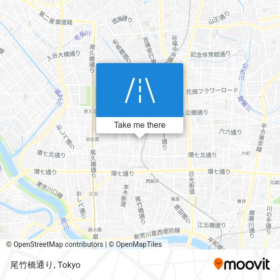 尾竹橋通り map