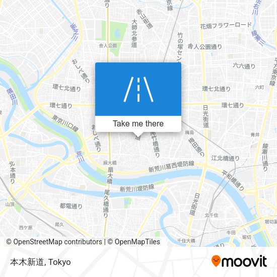 本木新道 map