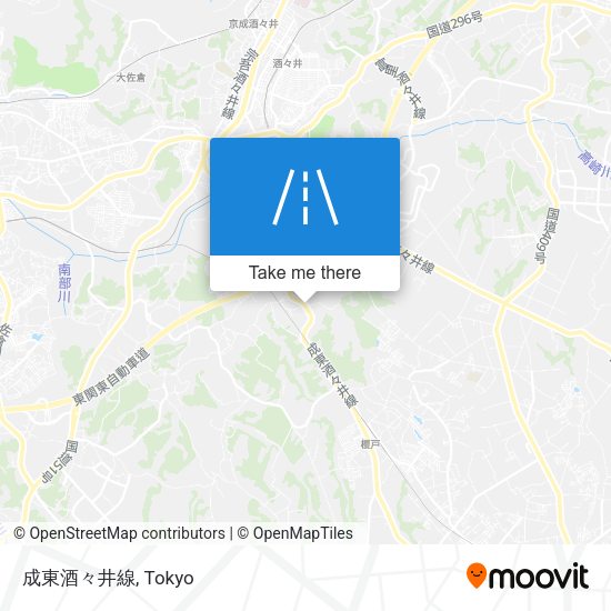 成東酒々井線 map