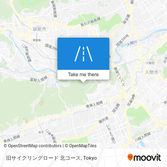 旧サイクリングロード 北コース map