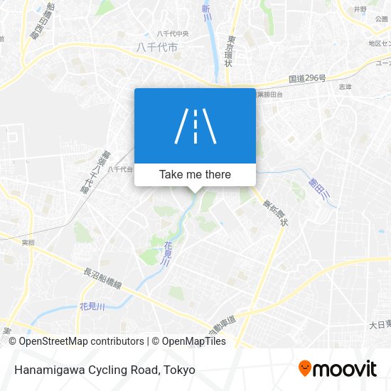 Hanamigawa Cycling Road map