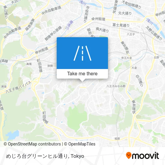 めじろ台グリーンヒル通り map