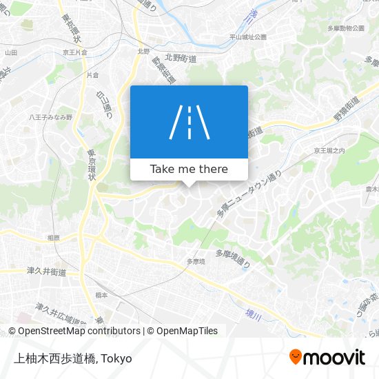 上柚木西歩道橋 map