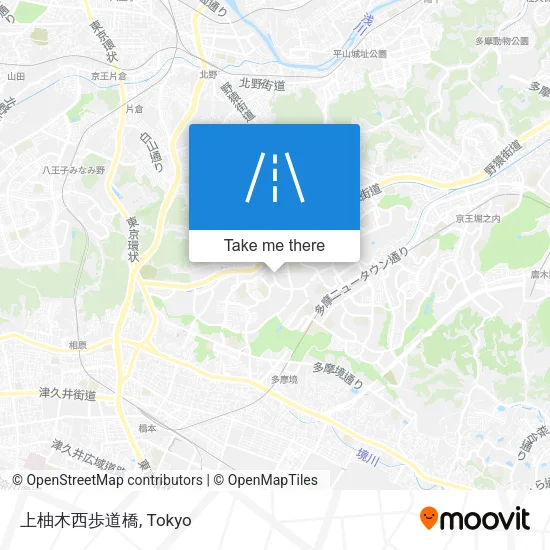 上柚木西歩道橋 map