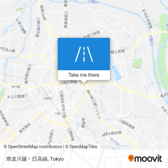 県道川越・日高線 map