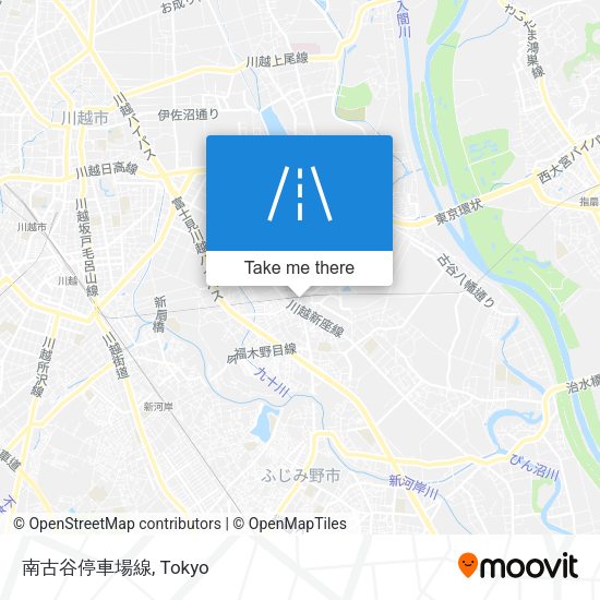 南古谷停車場線 map