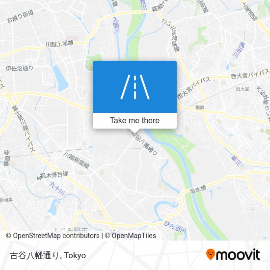 古谷八幡通り map