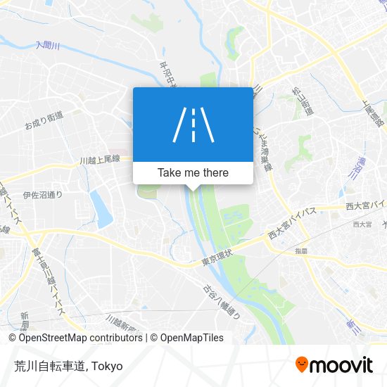 荒川自転車道 map
