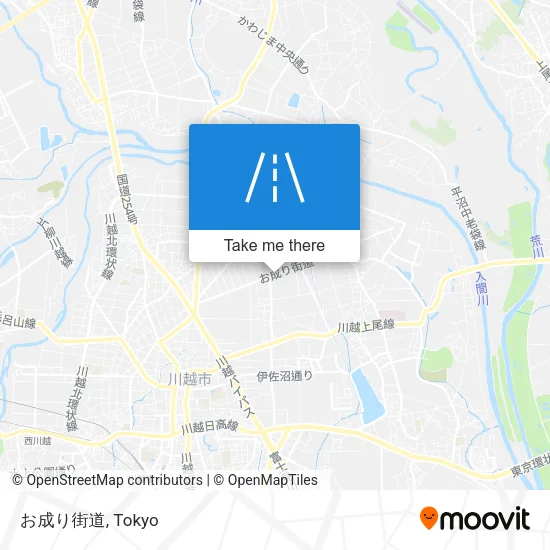 お成り街道 map