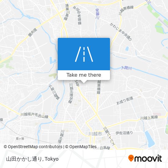 山田かかし通り map