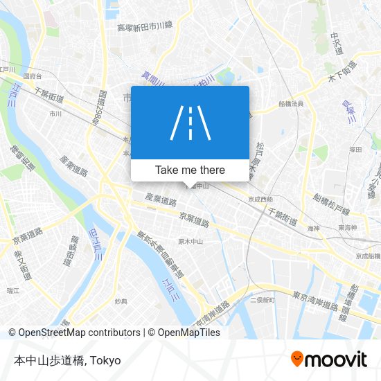本中山歩道橋 map