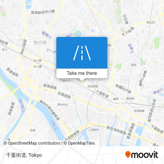 千葉街道 map
