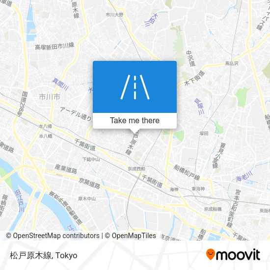 松戸原木線 map