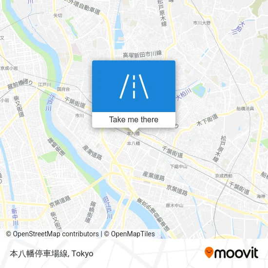 本八幡停車場線 map