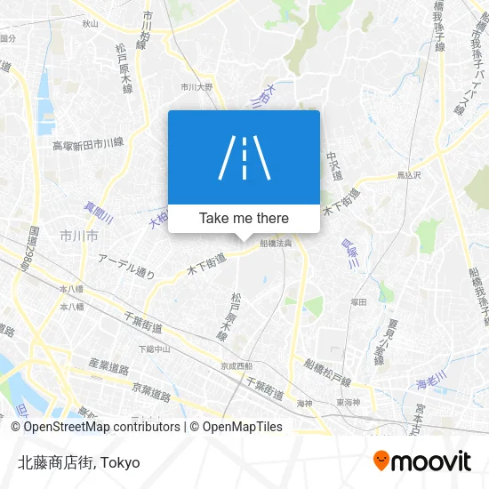 北藤商店街 map