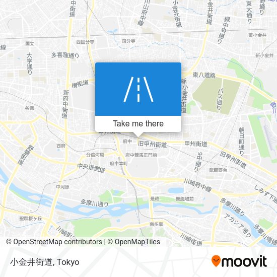 小金井街道 map