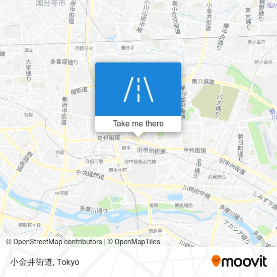 小金井街道 map