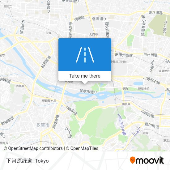 下河原緑道 map