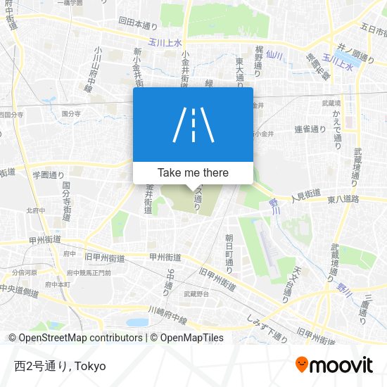 西2号通り map