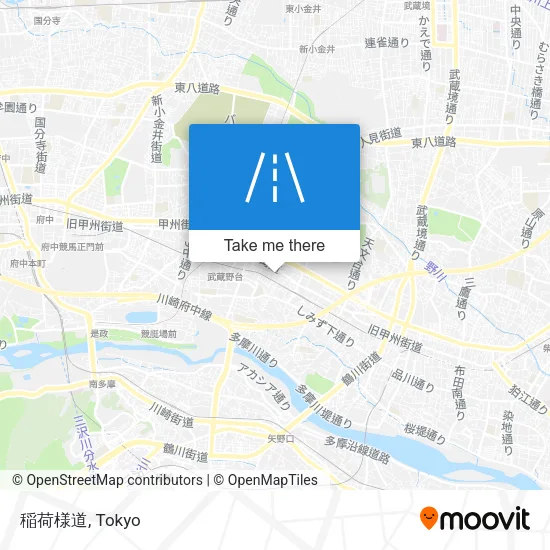 稲荷様道 map