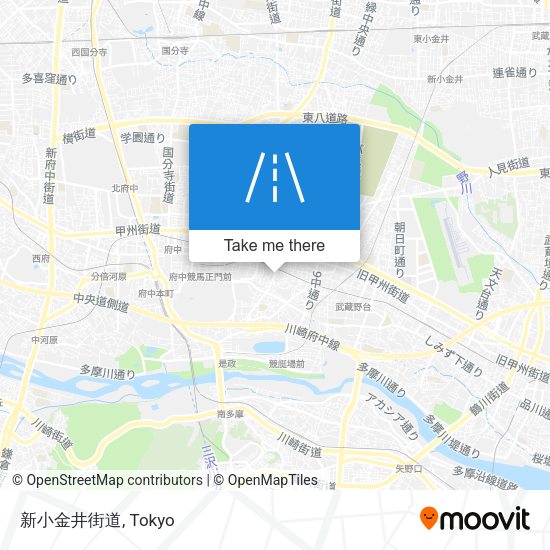 新小金井街道 map