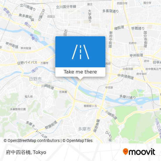 府中四谷橋 map