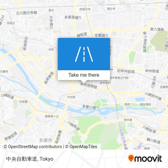 中央自動車道 map
