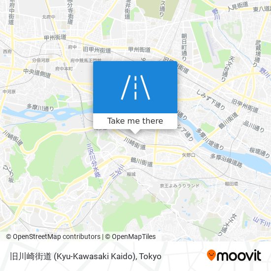 旧川崎街道 (Kyu-Kawasaki Kaido) map