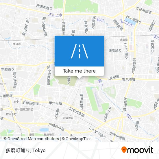 多磨町通り map